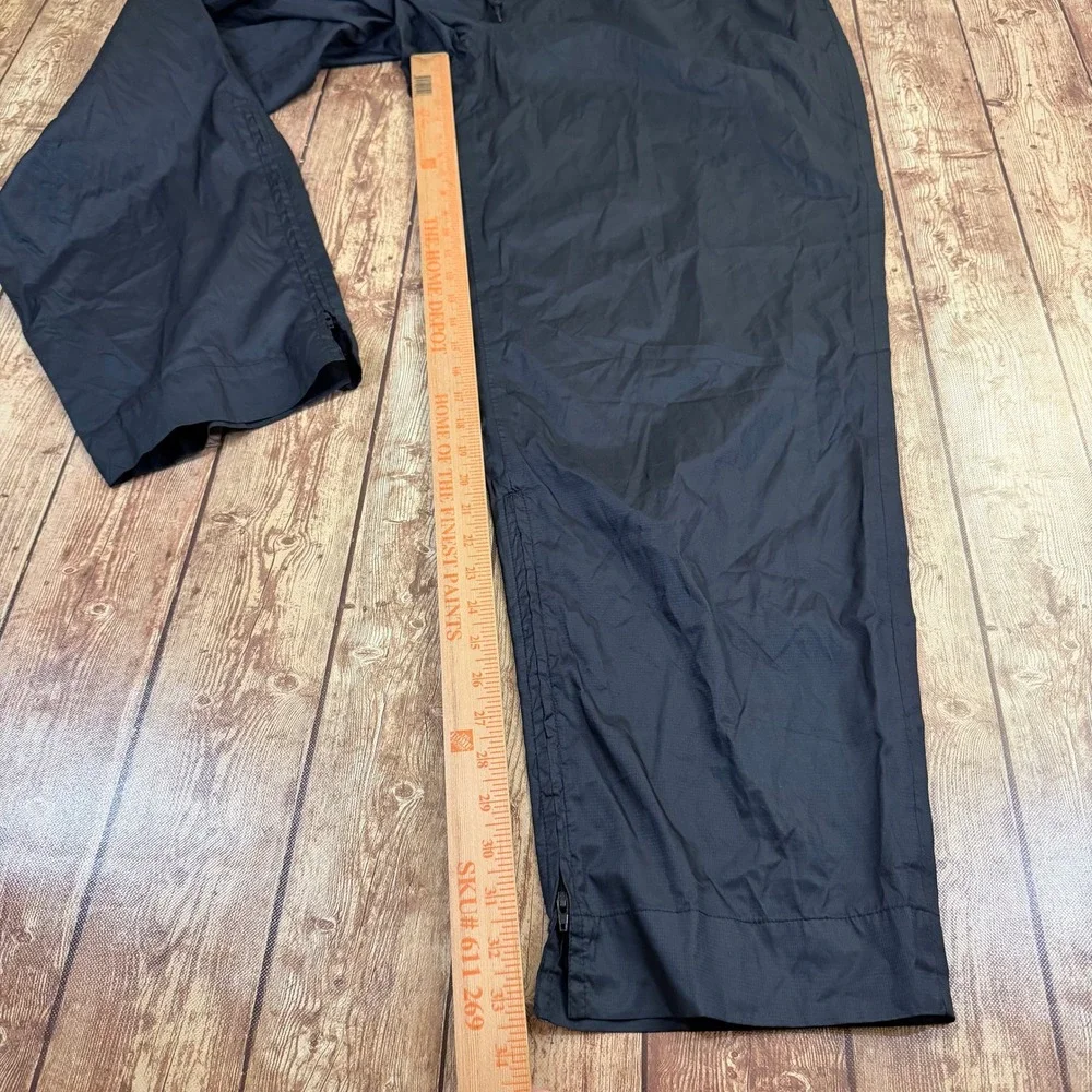 Sun Mountain Rain Pants Mens Extra Large Black Athletic Ankle Zip